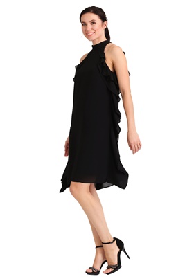 Покупка с гарантией качества свободного платья с длинной завязкой в онлайн магазине Апарт