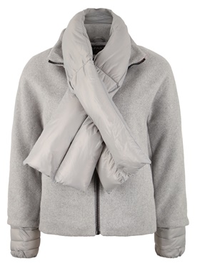 Купить с гарантией качества прямую по всей длине куртку с воротником в интернет-магазине Апарт