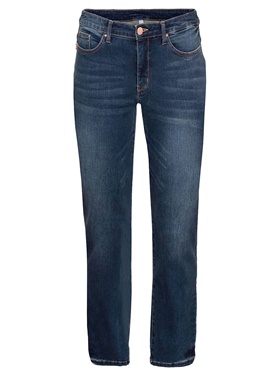 Продажа по специальной цене джинсов комфортного прямых покроя с пятью карманами на онлайн выставке Апарт