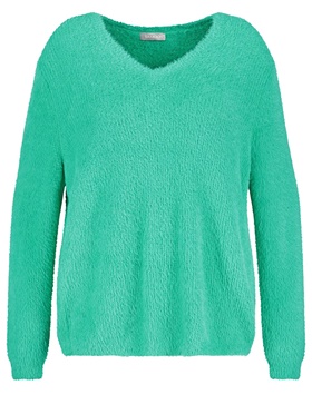 Оформить покупку удлиненного пуловера с изящным V  - образным вырезом горловины на онлайн распродаже Апарт