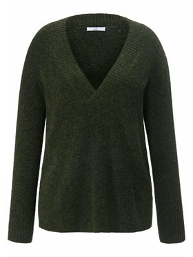 Продажа удлиненного пуловера с глубоким V - образным вырезом горловины на онлайн выставке Апарт
