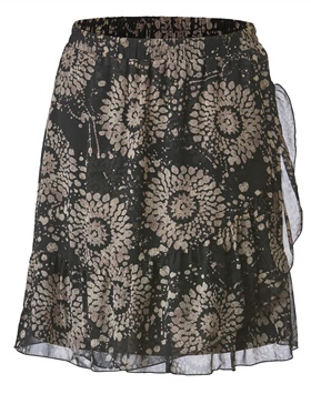 Покупка по новой цене трендовой юбки с романтичными воланами на подоле на выставке Апарт