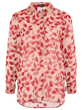 Предлагается по специальной цене многоцветная блузка с высокой проймой в аутлете магазина Апарт