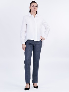 Продажа с доставкой по Москве дизайнерской стильной блузки APART из хлопковой ткани на онлайн витрине Апарт