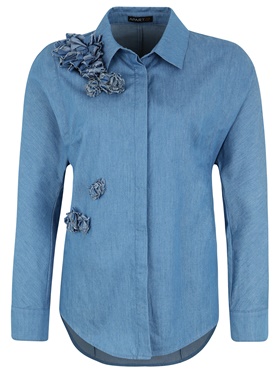 Предлагается хлопковая блузка с пришивными манжетами на сайте Апарт