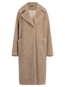 Покупка по низкой цене свободного пальто с заостренными лацканами в интернет-магазине Апарт