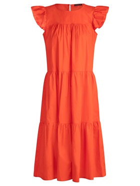 Приобрести по доступной цене платье Апарт оранжевого цвета в онлайн магазине Апарт