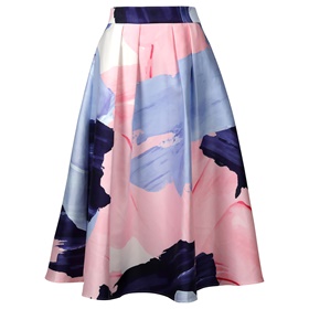 Продажа по сниженной цене эксклюзивной стильной юбки APART из плотного матового мерцающего атласа на витрине Апарт