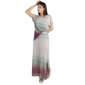 Оформить покупку популярной трикотажной юбки APART с зигзагообразным рисунком в аутлете Апарт