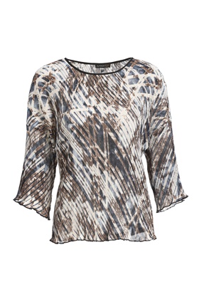 Купить с доставкой трикотажную блузку с фигурными вытачками в интернет-магазине Апарт