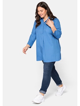 Продается с гарантией качества брендовая удлиненная блузка из мягкого натурального хлопка в онлайн аутлете Апарт