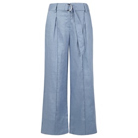 Приобрести дешево брюки из льняной ткани с застежкой в интернет-магазине Апарт