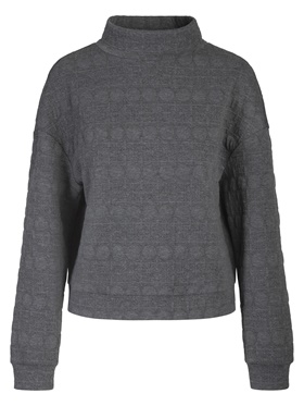 Продается по сниженной цене трикотажный пуловер с широкими манжетами на краях на выставке Апарт