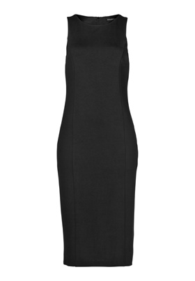 Оформить покупку темного платья с узкой высокой проймой в аутлете магазина Апарт