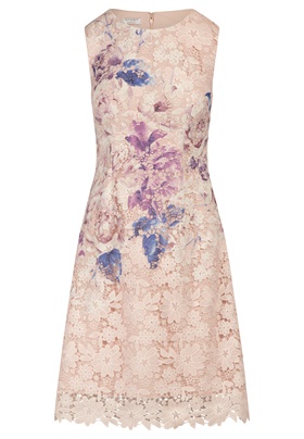 Оформить покупку стильного платья APART из цветочного кружева на онлайн витрине Апарт