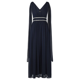 Покупка по специальной цене вечернего платья с элегантной драпировкой на выставке Апарт