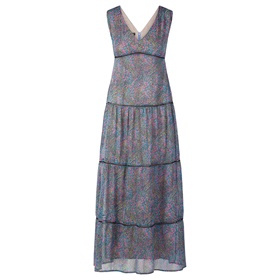 Продается длинное платье с V-образным вырезом с подгибкой на выставке Апарт