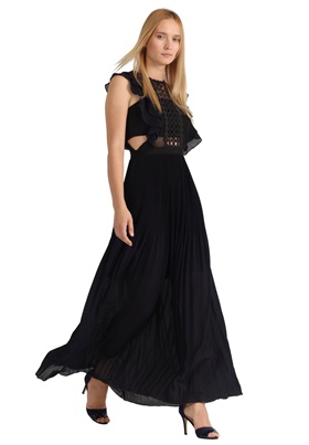 Продается недорого платье с воланами из жоржета по бокам сверху в интернет-магазине Апарт