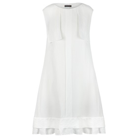 Купить по выгодной цене платье из льна со складкой посередине на полочке в интернет-магазине Апарт
