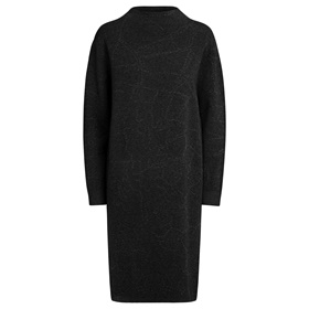 Купить с доставкой на дом платье из вязаной ткани с эластичной широкой манжетой в интернет-магазине Апарт