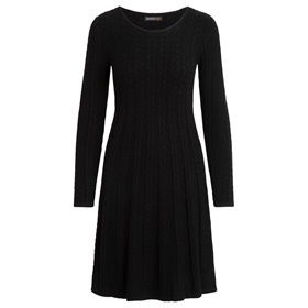 Купить по низкой цене короткое платье с длинными прямыми рукавами с узкой бейкой внизу на сайте Апарт