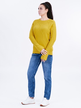 Покупка с гарантией качества стильного пуловера APART с круглым вырезом горловины на витрине Апарт