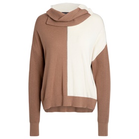 Покупка пуловера из вискозной ткани с эластичной широкой манжетой на рукаве внизу в интернет-магазине Апарт