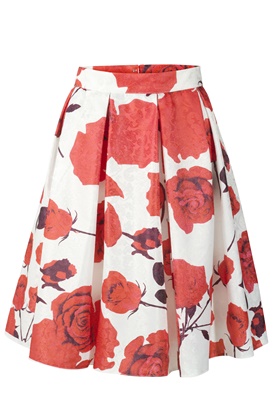 Продается многоцветная юбка с широким подолом и подгибкой внизу с одинарной отстрочкой в аутлете магазина Апарт