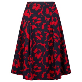 Продажа умеренной по ширине юбки с заглаженными складками на онлайн выставке Апарт