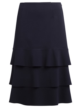 Купить с гарантией качества юбку из трикотажа с узким цельнокроеным поясом в интернет-магазине Апарт