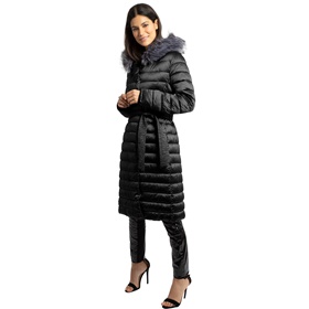 Купить недорого прилегающее пальто с цельнокроеным поясом в интернет-магазине Апарт