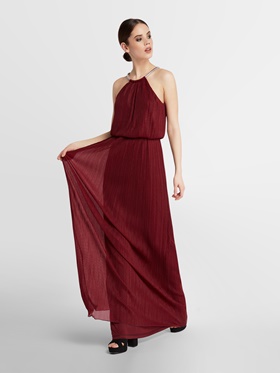 Купить платье из шифоновой ткани со складками впереди на сайте Апарт