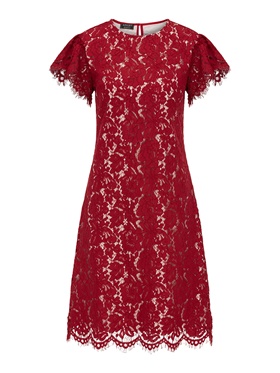 Приобрести свободное по низу платье с узким вырезом с одинарной отстрочкой на сайте Апарт