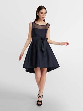 Купить дешево демисезонное платье со складками на сайте Апарт