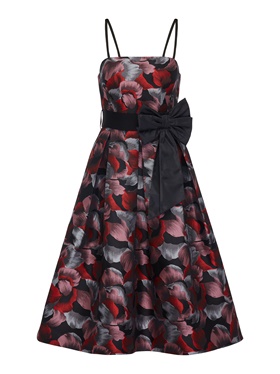 Купить с доставкой по Москве летнее платье с мягкими бантовыми складками в магазине Апарт